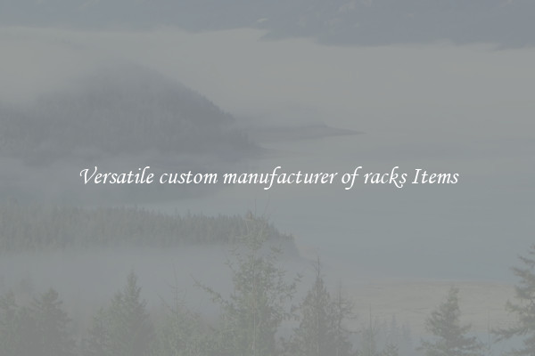 Versatile custom manufacturer of racks Items