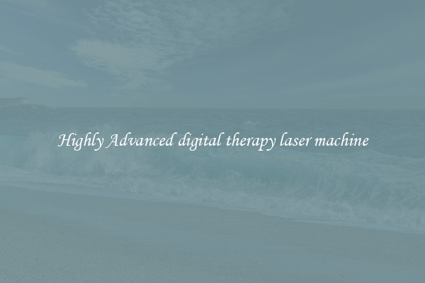Highly Advanced digital therapy laser machine