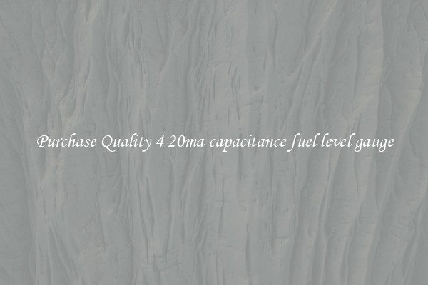 Purchase Quality 4 20ma capacitance fuel level gauge