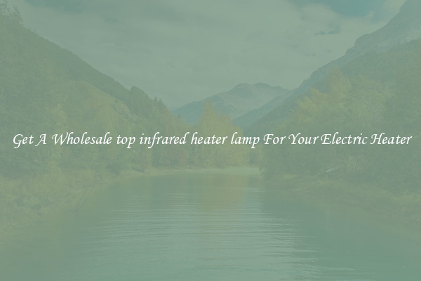 Get A Wholesale top infrared heater lamp For Your Electric Heater