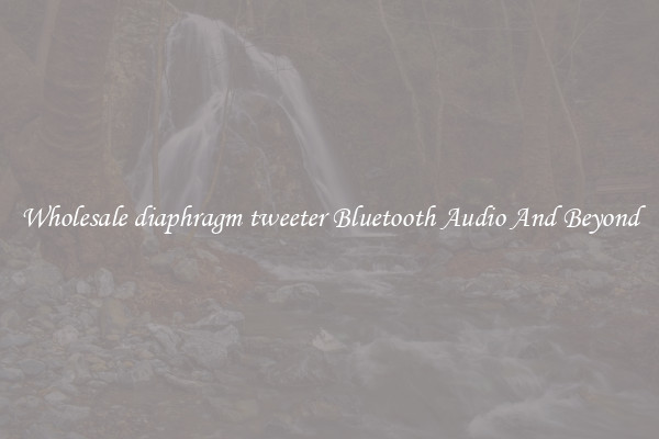 Wholesale diaphragm tweeter Bluetooth Audio And Beyond