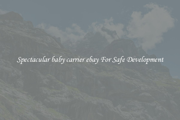 Spectacular baby carrier ebay For Safe Development