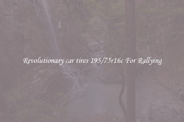 Revolutionary car tires 195/75r16c For Rallying