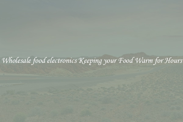Wholesale food electronics Keeping your Food Warm for Hours