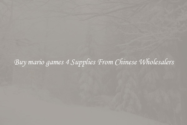 Buy mario games 4 Supplies From Chinese Wholesalers