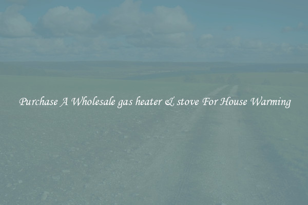 Purchase A Wholesale gas heater & stove For House Warming