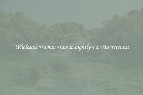 Wholesale Human Hair straightly For Discreteness