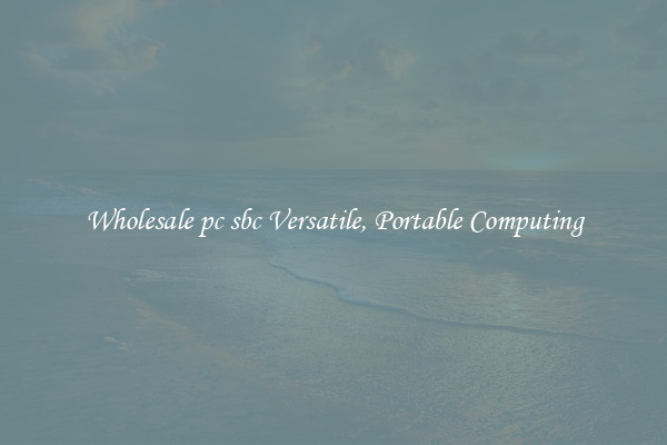 Wholesale pc sbc Versatile, Portable Computing